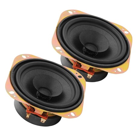 5 Core 5 Core 4 Inch Subwoofer 2 Pack - 200W Peak 4 Ohm Replacement Car Bass Sub Woofer w 0.81" Voice Coil WF472DC 1 Pair